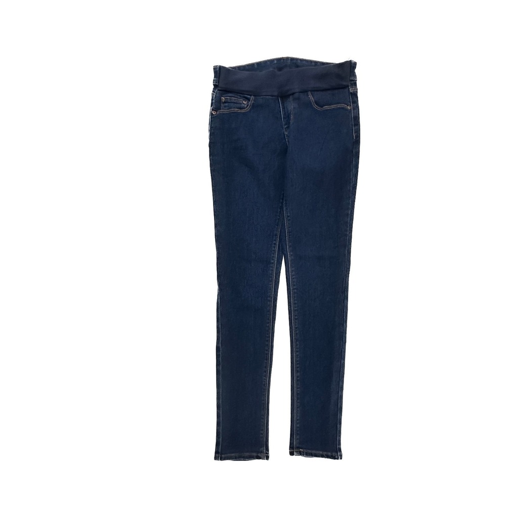 Everly Grey Maternity Skinny Women's size 7 8 Dark Wash Blue Denim Jeans